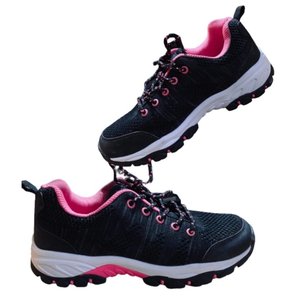 WOMENS FASHIONS SZ 7 PINK/BLACK SNEAKERS